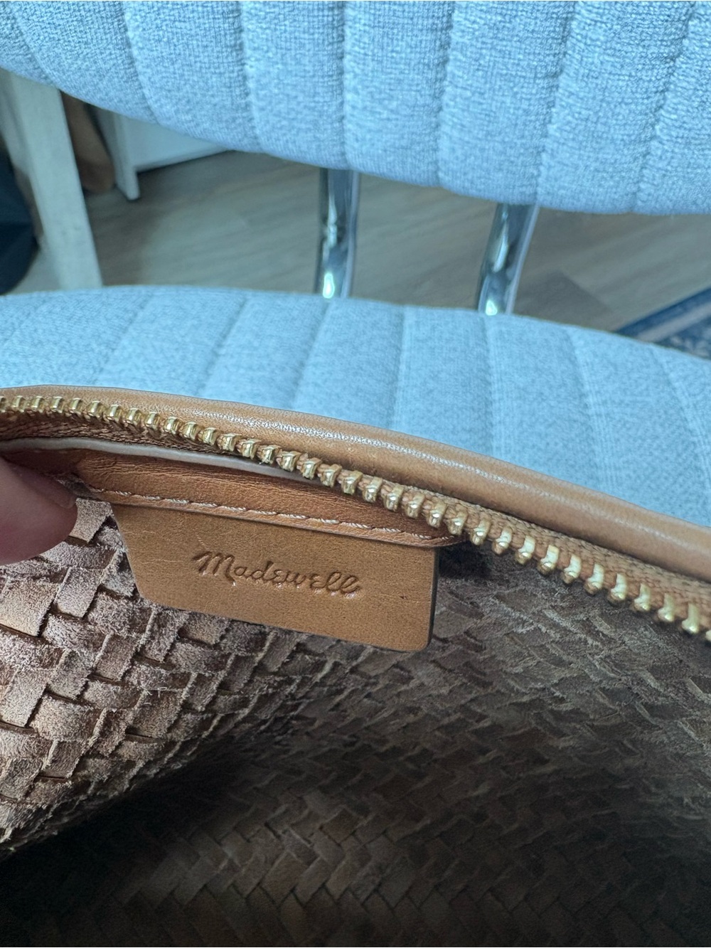 Madewell Woven Crossbody Bag in Brown - Picture 2 of 5